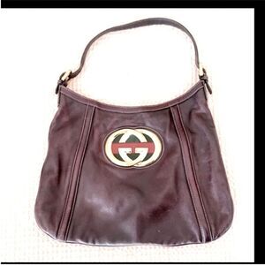 Gucci Britt Hobo Bag dark brown|